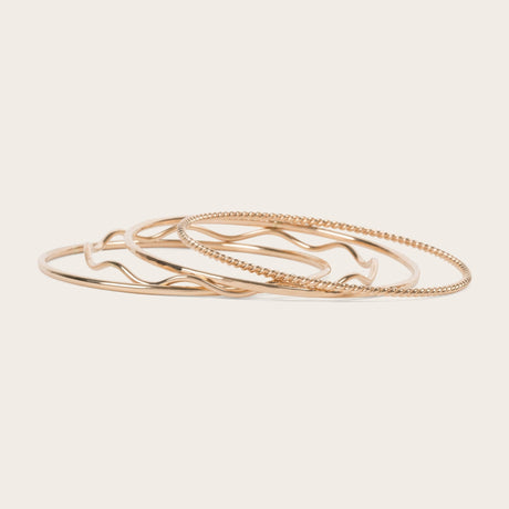 Bangle Stack: Celeste Set - Laurel Elaine Jewelry