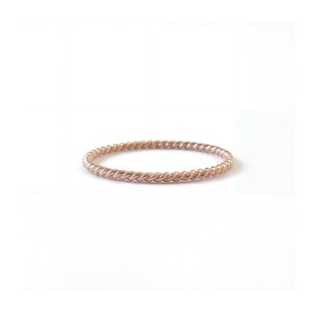 Gold Tiny Twist Ring - Laurel Elaine Jewelry