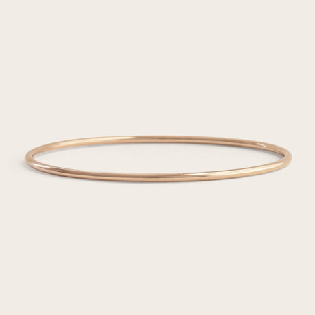 Smooth Gold Bangle - Laurel Elaine Jewelry