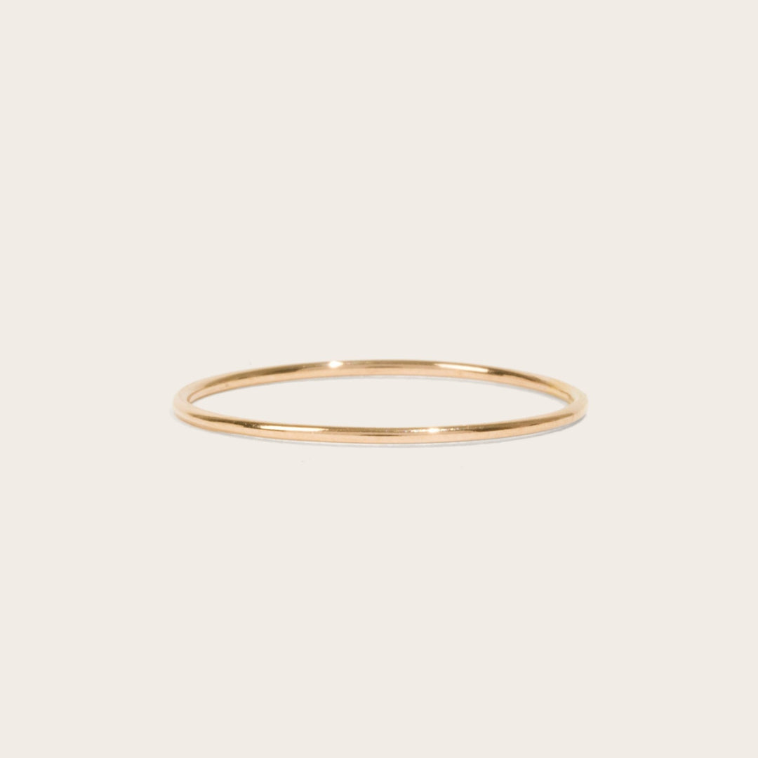 Ultra Thin Smooth Gold Ring – Laurel Elaine Jewelry