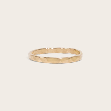 Thick Hammered Ring - Laurel Elaine Jewelry
