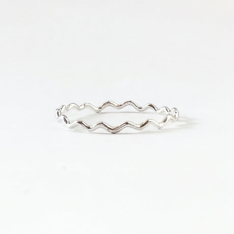 Wavy Silver Ring - Laurel Elaine Jewelry