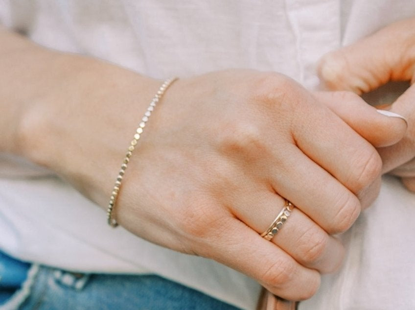Beaded Bangle - Laurel Elaine Jewelry