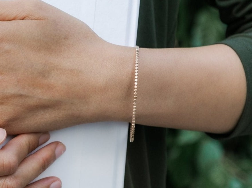 Beaded Bangle - Laurel Elaine Jewelry