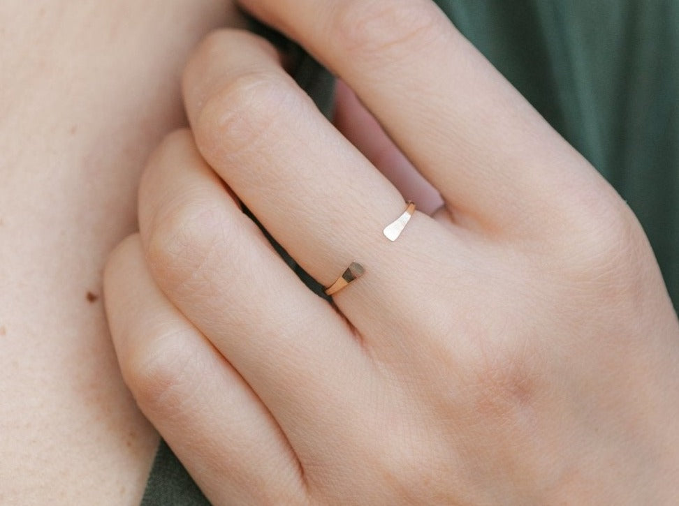 Gold Cuff Ring - Laurel Elaine Jewelry