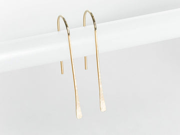 Hammered Drop Earrings - Laurel Elaine Jewelry