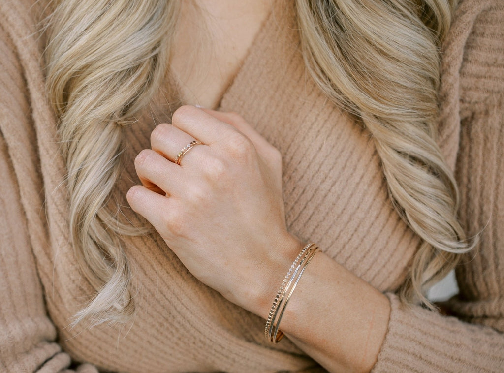 Mixed Bangle Stack - Laurel Elaine Jewelry