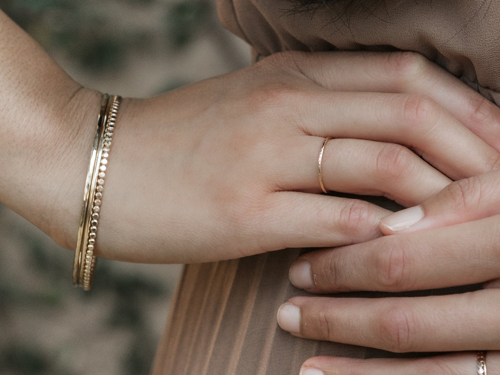 Mixed Bangle Stack - Laurel Elaine Jewelry