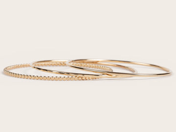 Mixed Bangle Stack - Laurel Elaine Jewelry