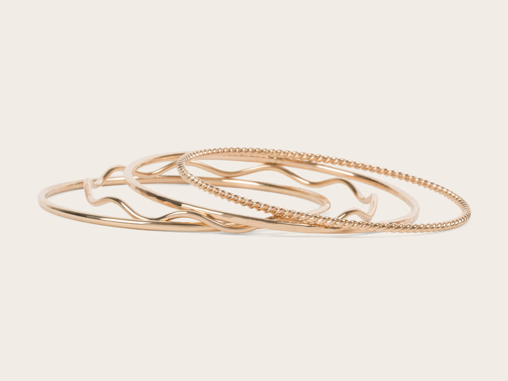 PREORDER | Celeste Bangle Stack - Laurel Elaine Jewelry