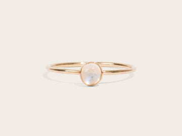 PREORDER | Rainbow Moonstone Ring - Laurel Elaine Jewelry