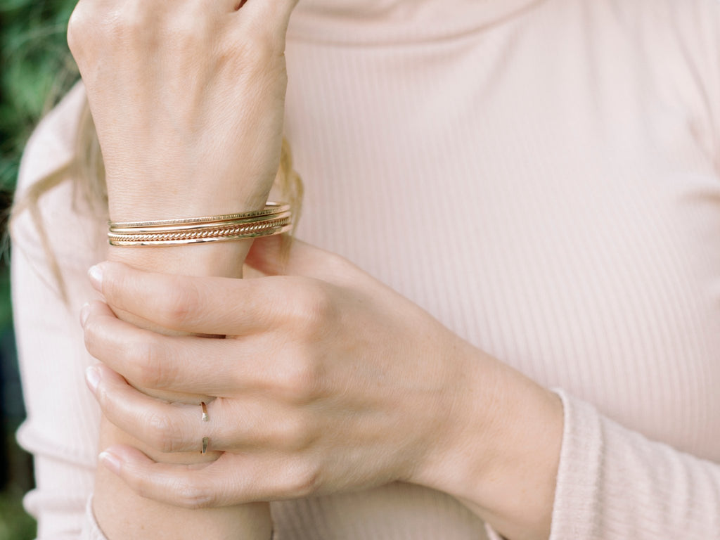 PREORDER | Twist Bangle - Laurel Elaine Jewelry