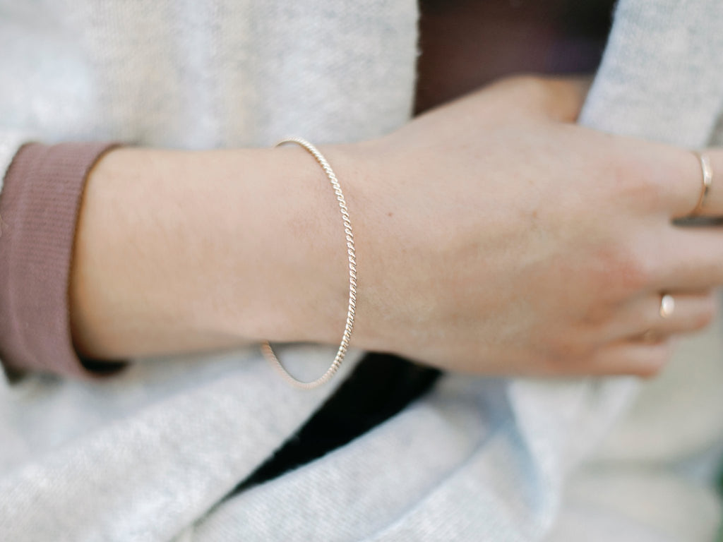 PREORDER | Twist Bangle - Laurel Elaine Jewelry