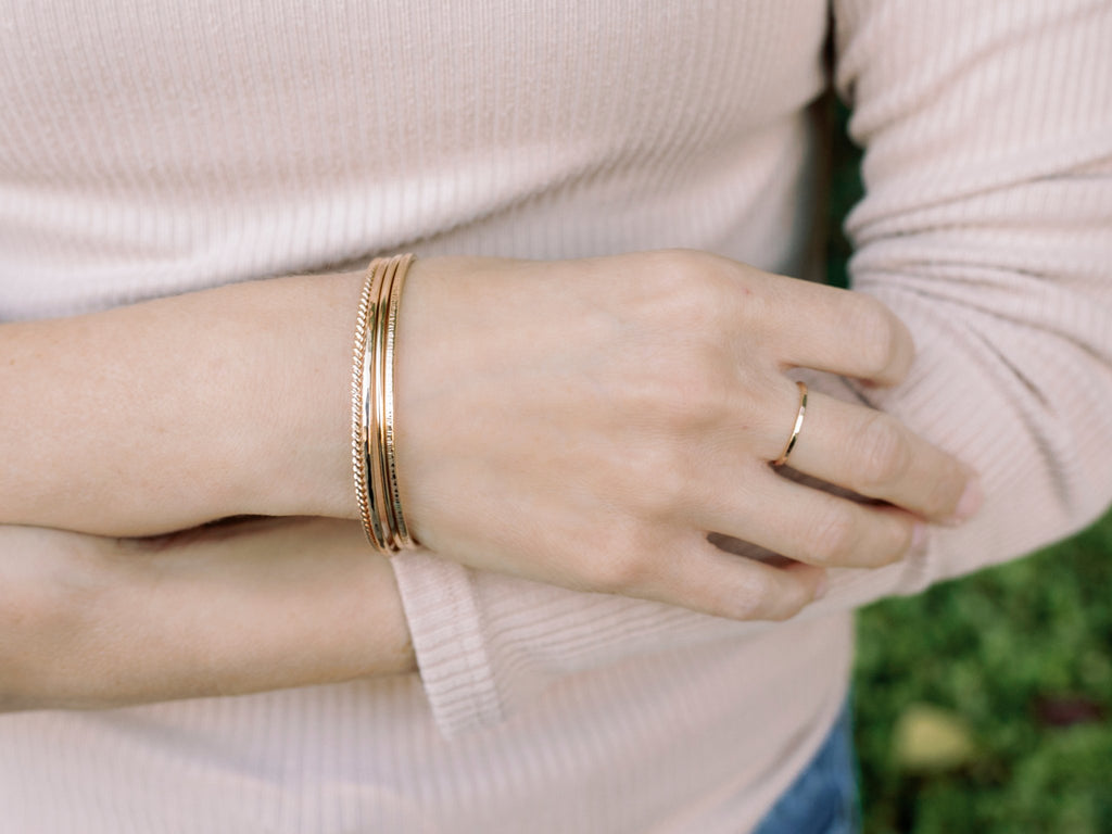PREORDER | Twist Bangle - Laurel Elaine Jewelry