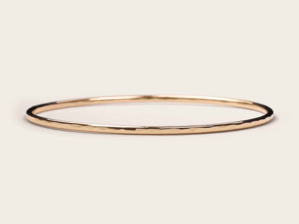 Thick Gold Bangles - Laurel Elaine Jewelry