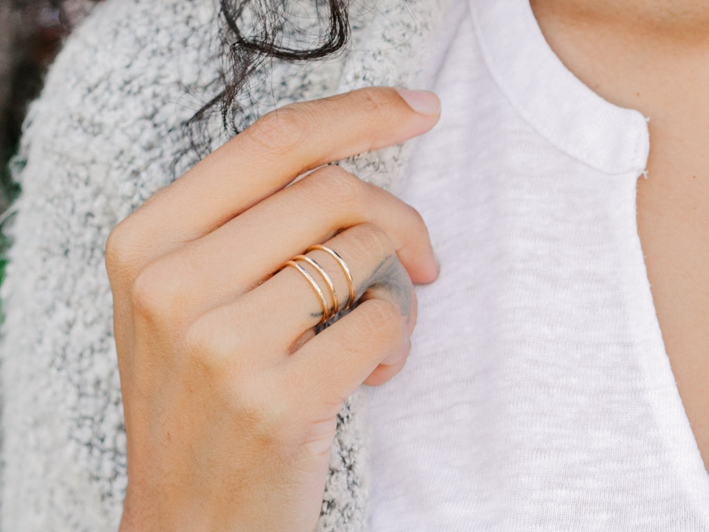 Thin Gold Ring - Laurel Elaine Jewelry