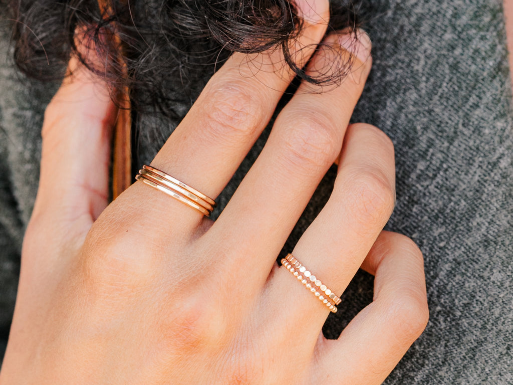 Thin Gold Ring - Laurel Elaine Jewelry