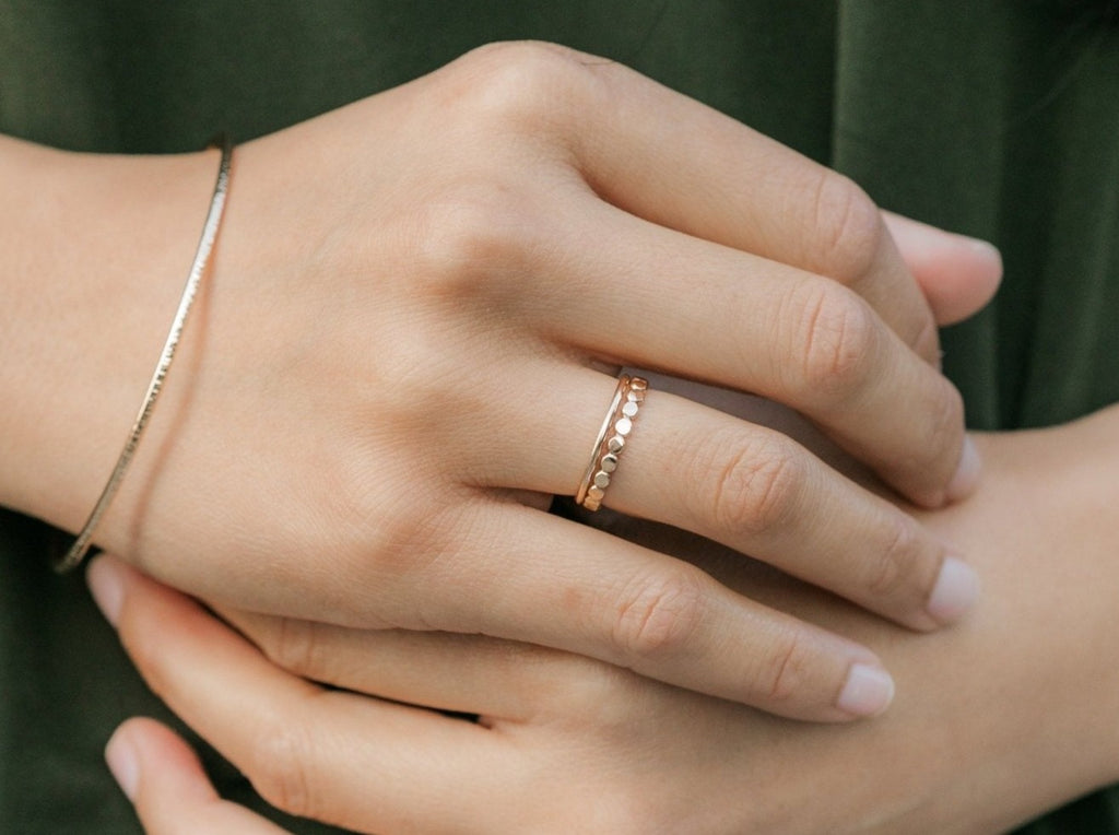 Thin Gold Stacking Ring - Laurel Elaine Jewelry