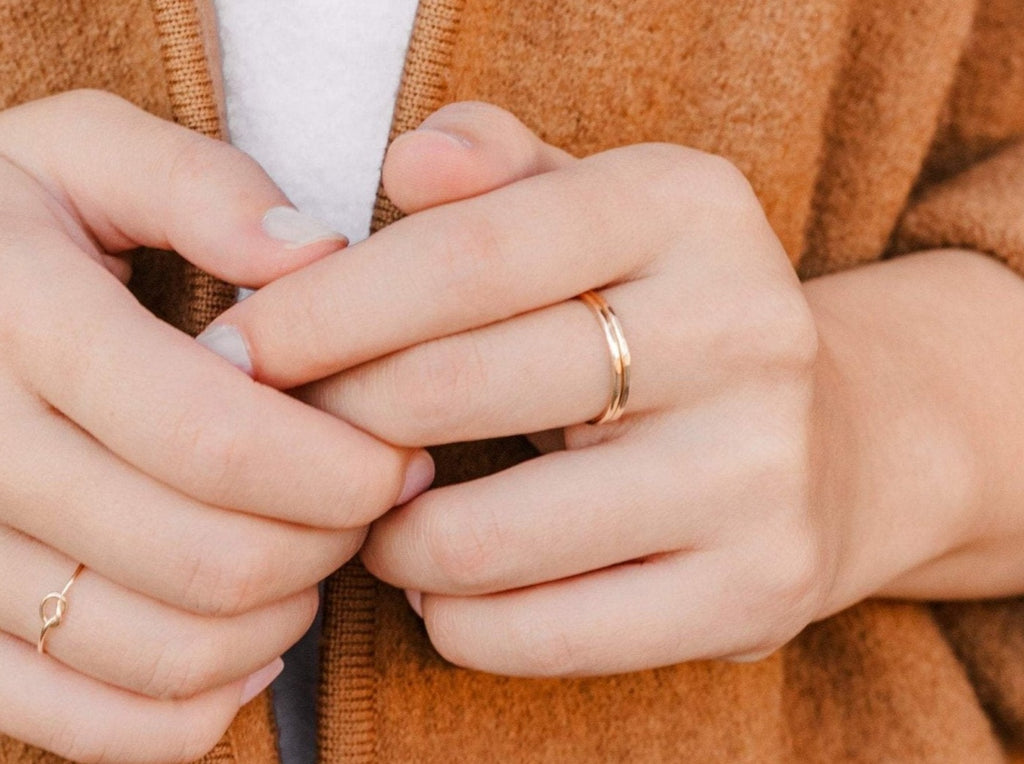 Thin Gold Stacking Ring - Laurel Elaine Jewelry