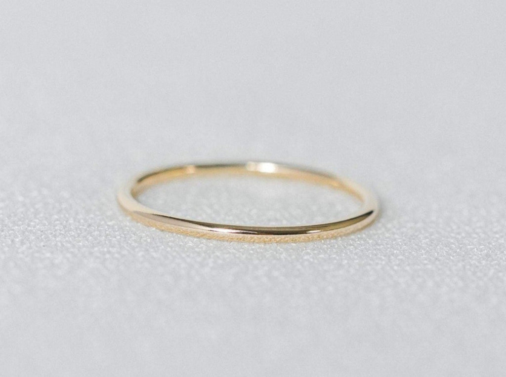 Thin Gold Stacking Ring - Laurel Elaine Jewelry