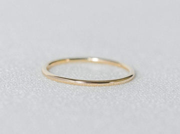Thin Gold Stacking Ring - Laurel Elaine Jewelry