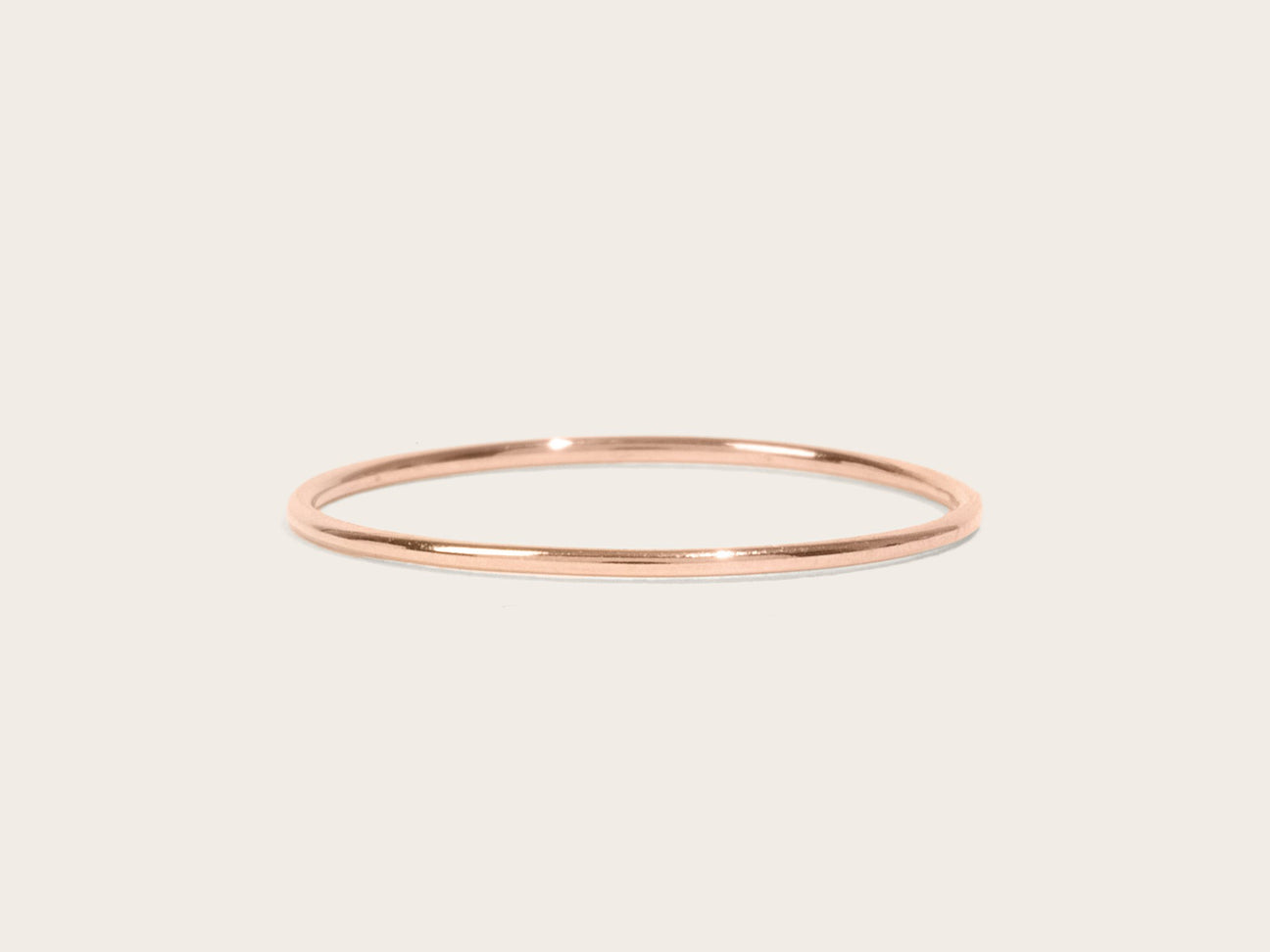 Ultra Thin Rose Gold Ring - Laurel Elaine Jewelry