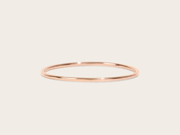 Ultra Thin Rose Gold Ring - Laurel Elaine Jewelry
